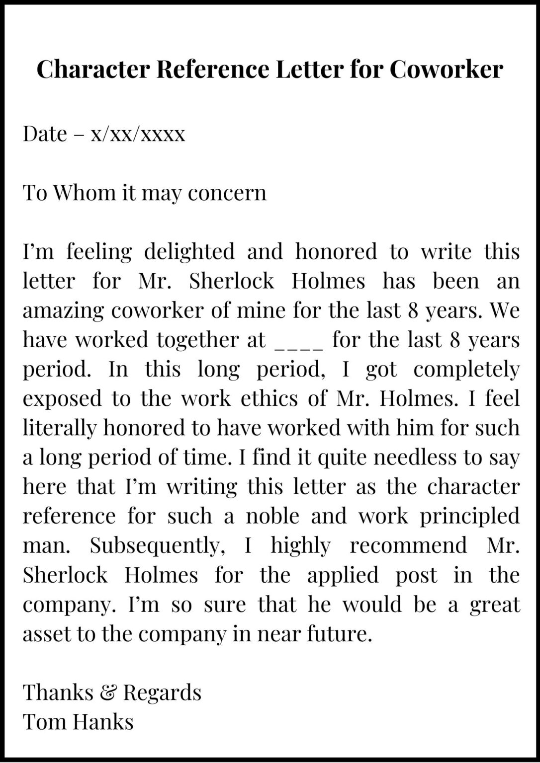 How To Write A Professional Reference Letter For A Coworker