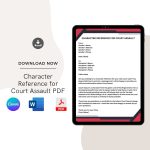 Character Reference for Court Assault PDF