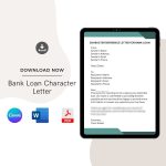 Bank Loan Character Letter