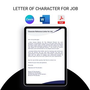 Character Reference Letter for Job Sample Template in Pdf & Word (6)