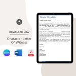 Character Witness Letter Sample Template in Pdf & Word (1)