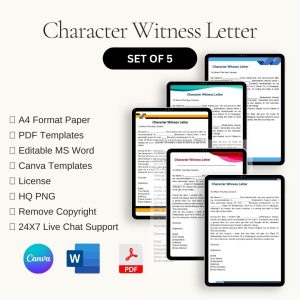 Character Witness Letter Sample Template in PDF & Word