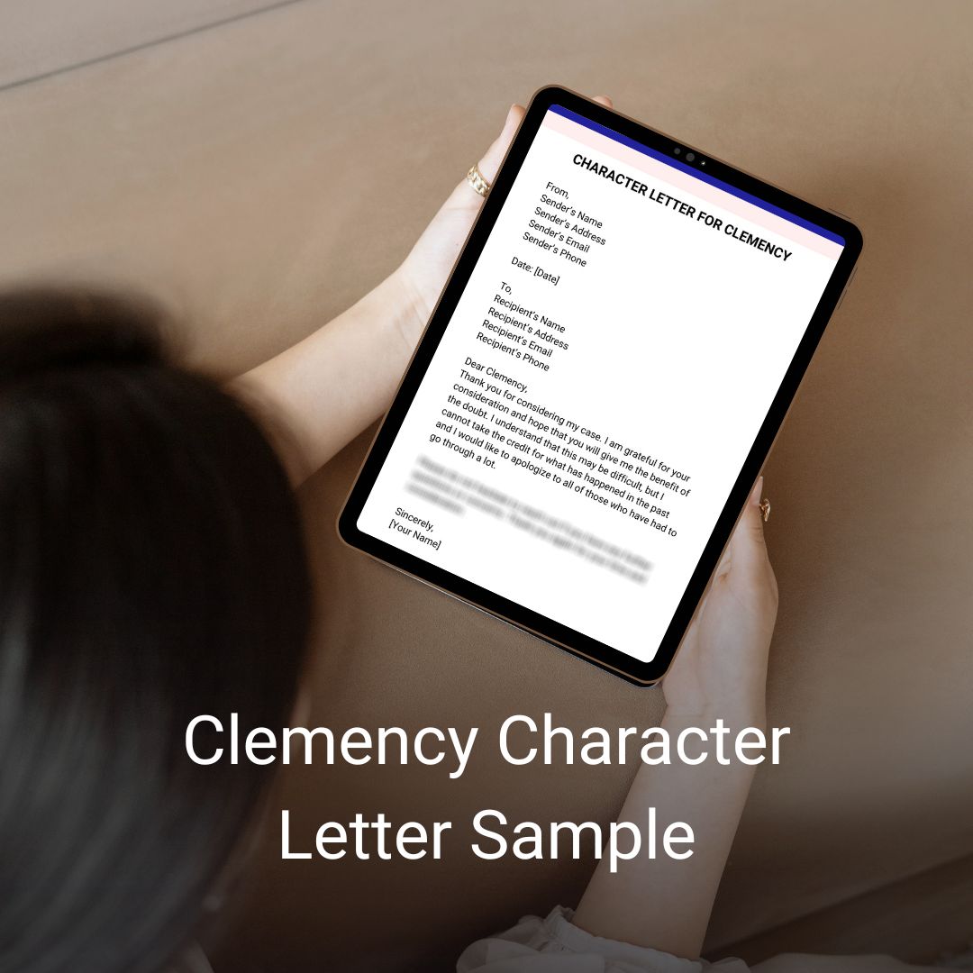 Clemency Character Letter Sample