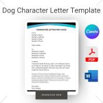 Dog Character Letter Template
