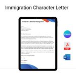 Immigration Character Letter