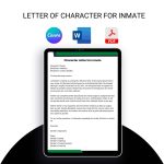Letter of Character for Inmate