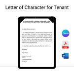 Letter of Character for Tenant