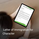 Letter of Immigration for Character