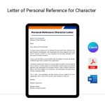 Letter of Personal Reference for Character