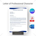 Letter of Professional Character