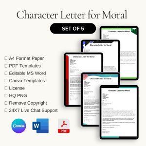 Moral Character Letter Sample Template in PDF & Word