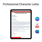 Professional Character Letter