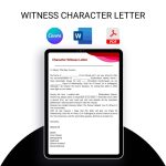 Witness Character Letter